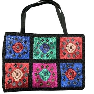 Vintage Sequins & Beads Tote purse